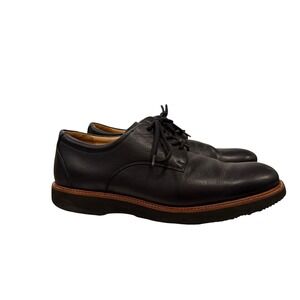 Samuel Hubbard Founders Shoes Men 9.5 M Black Leather Vibram Sole Portugal Derby